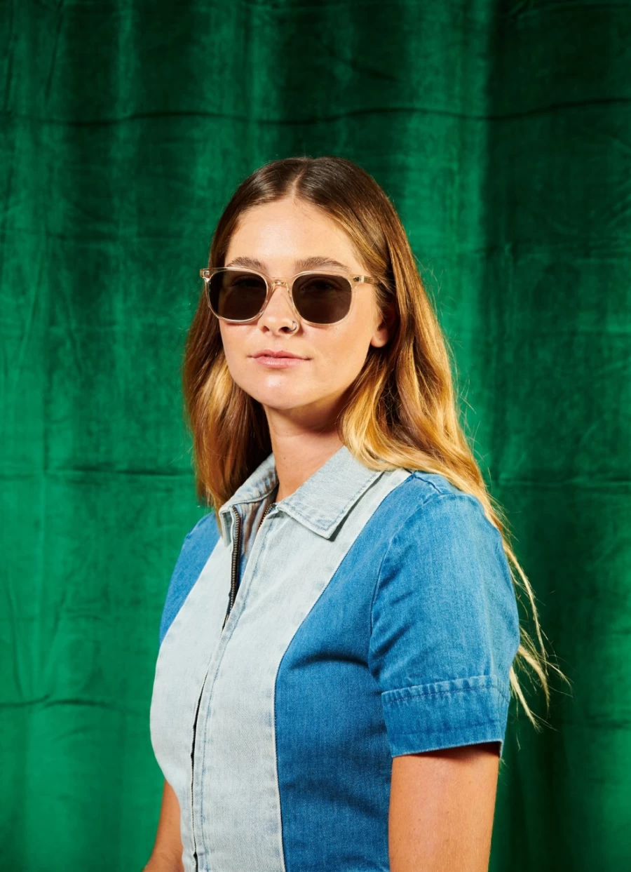 Garrett Leight Bentley Sun Sunglasses – Classic Aviator Style with UV Protection