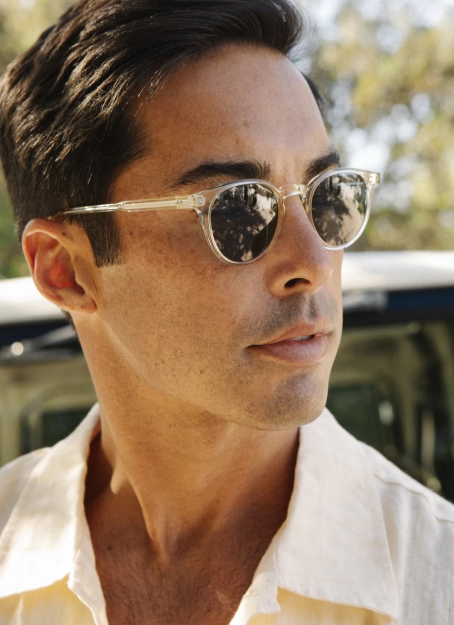 Garrett Leight Clement Sun Sunglasses - Classic Aviator Style with UV Protection