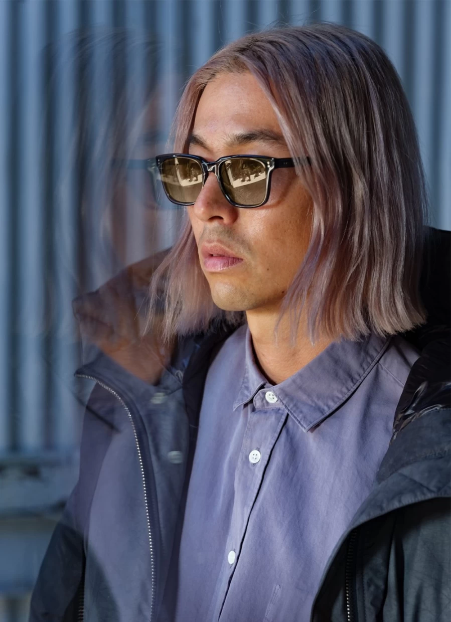 Garrett Leight Palladium Sun Sunglasses - Classic Aviator Style with UV Protection